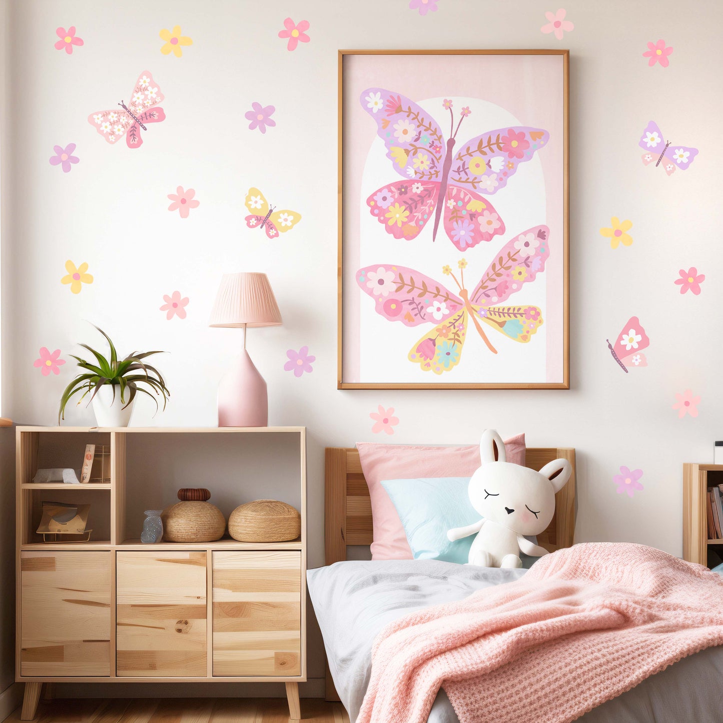 Pip+Phee Daisy Magic Butterflies Art Print - Pastel