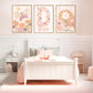 Pip+Phee Daisy Fields Art Print Collection - Dusty Peach Colourway - Set of 3
