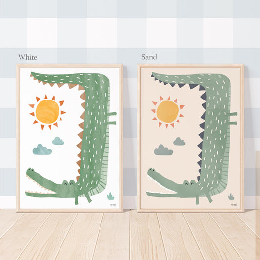 Pip+Phee Jungle Club Crocodile Art Print
