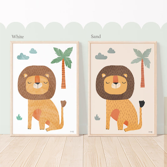 Pip+Phee Jungle Club Lion Art Print