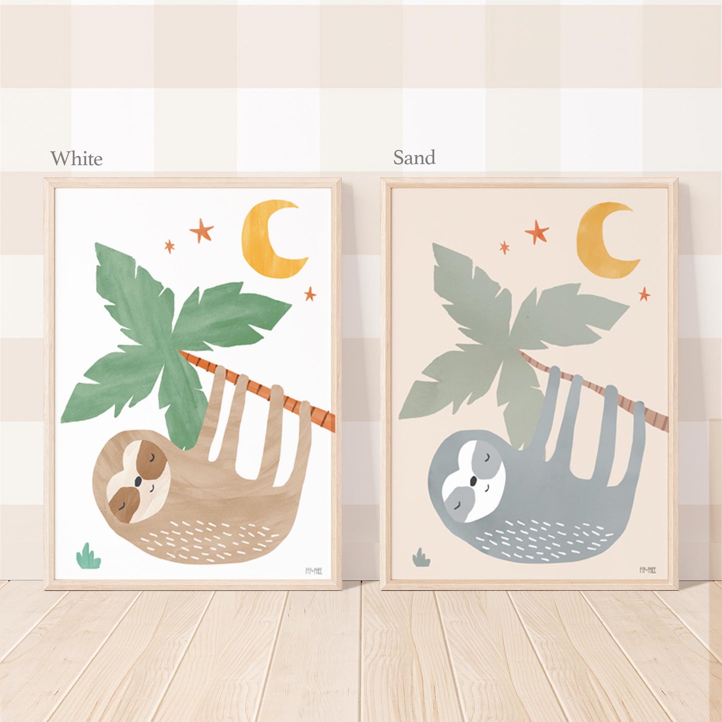 Pip+Phee Jungle Club Sloth Art Print