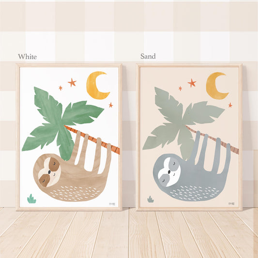 Pip+Phee Jungle Club Sloth Art Print