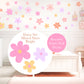 Pip+Phee Daisy Fabric Wall Decal Set - Bright Colours - Mixed Sizes