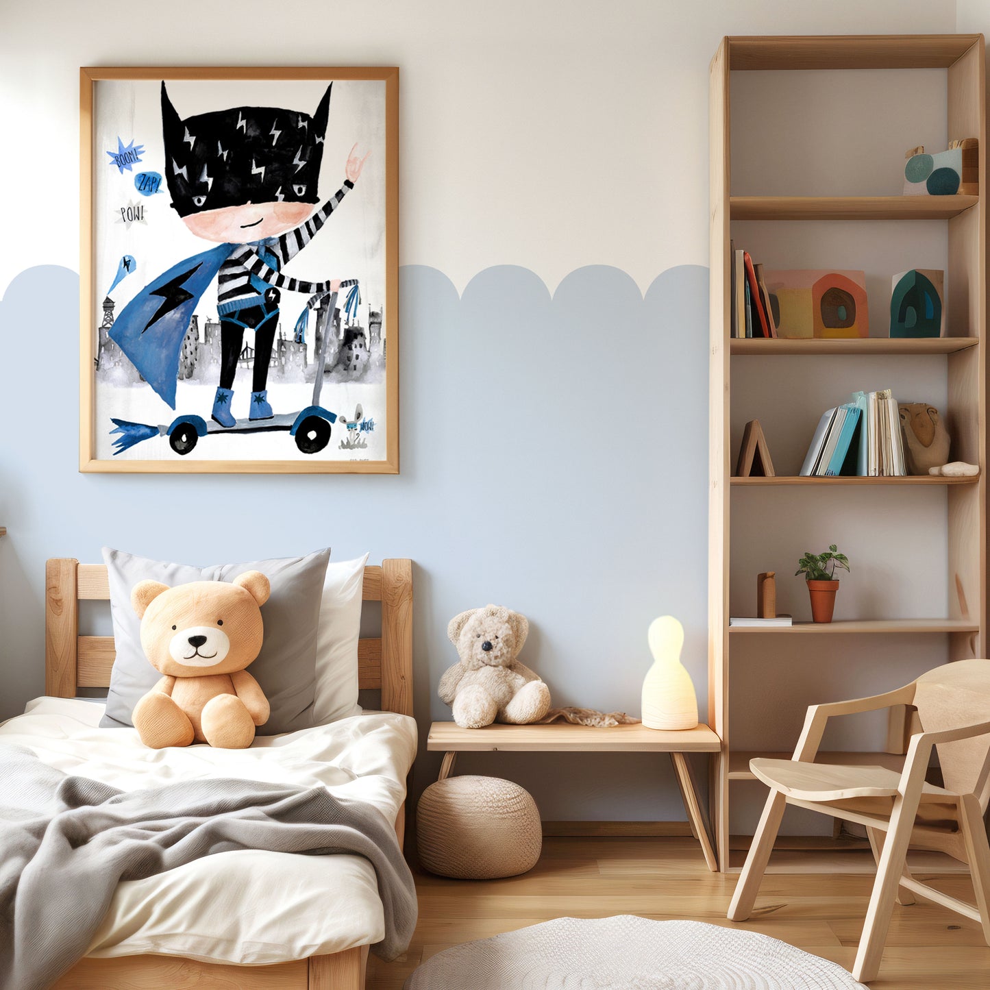 Pip+Phee Superdude Scooter Art Print