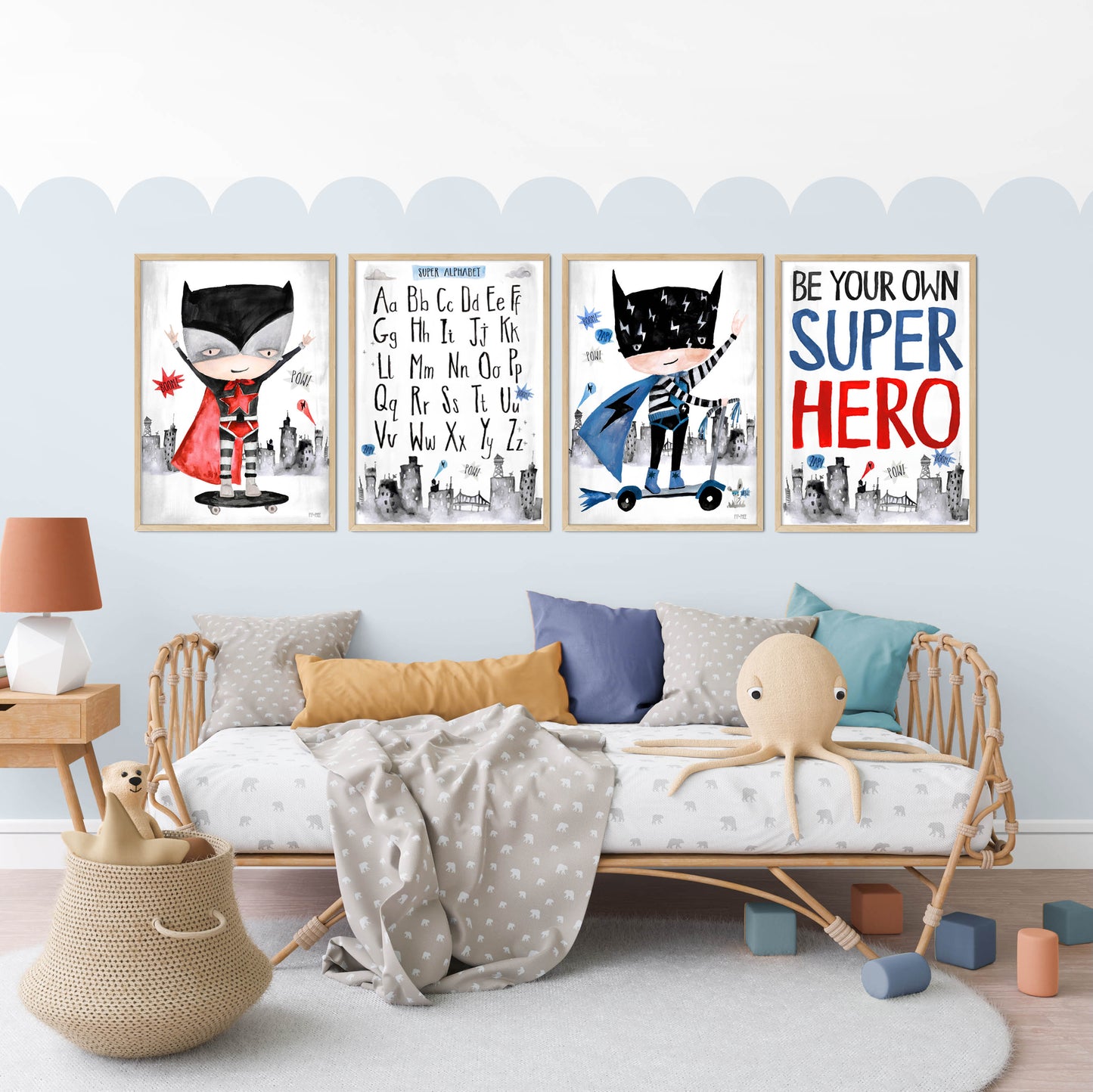 Pip+Phee Superdude Scooter Art Print