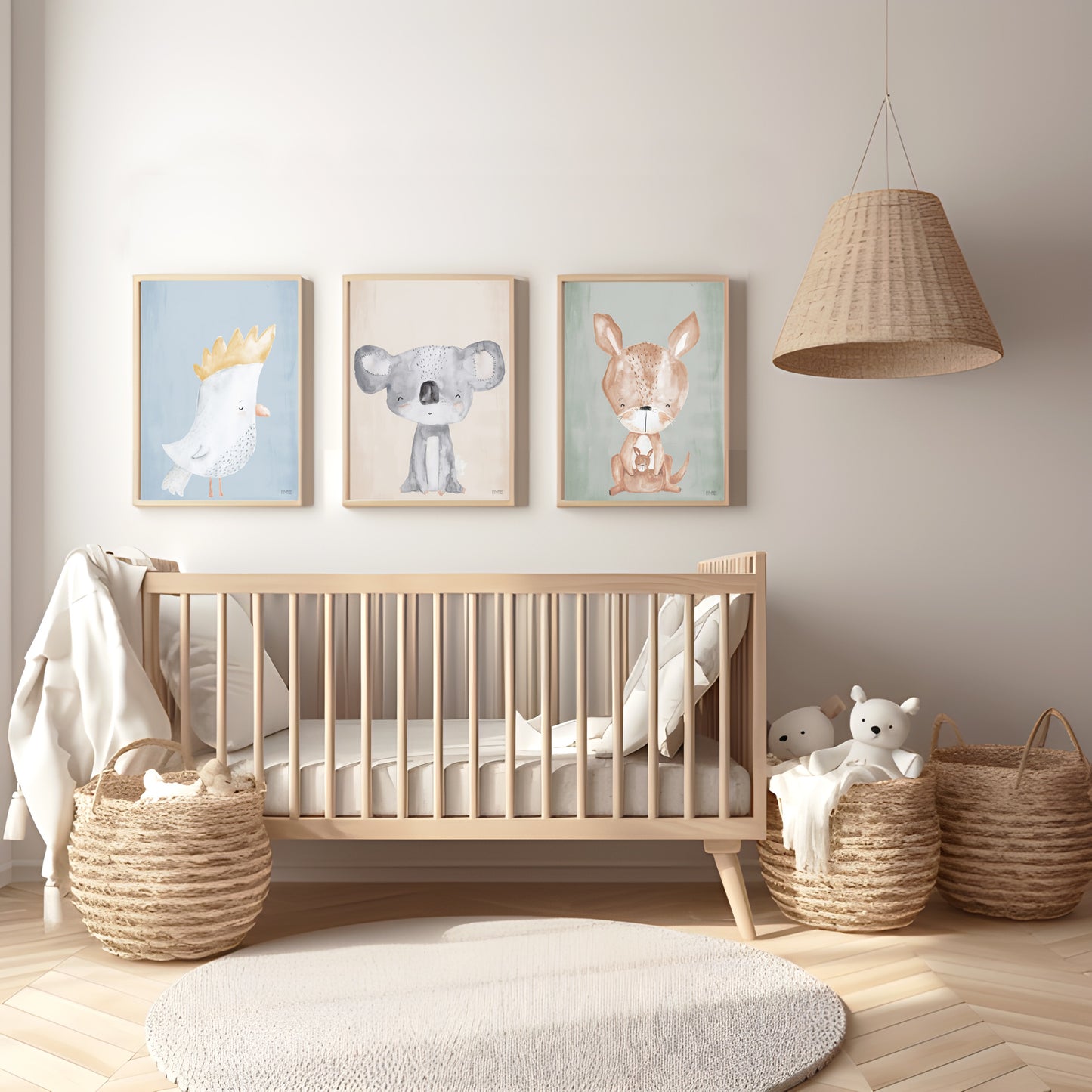 Pip+Phee Australian Animals Kangaroo Art Print