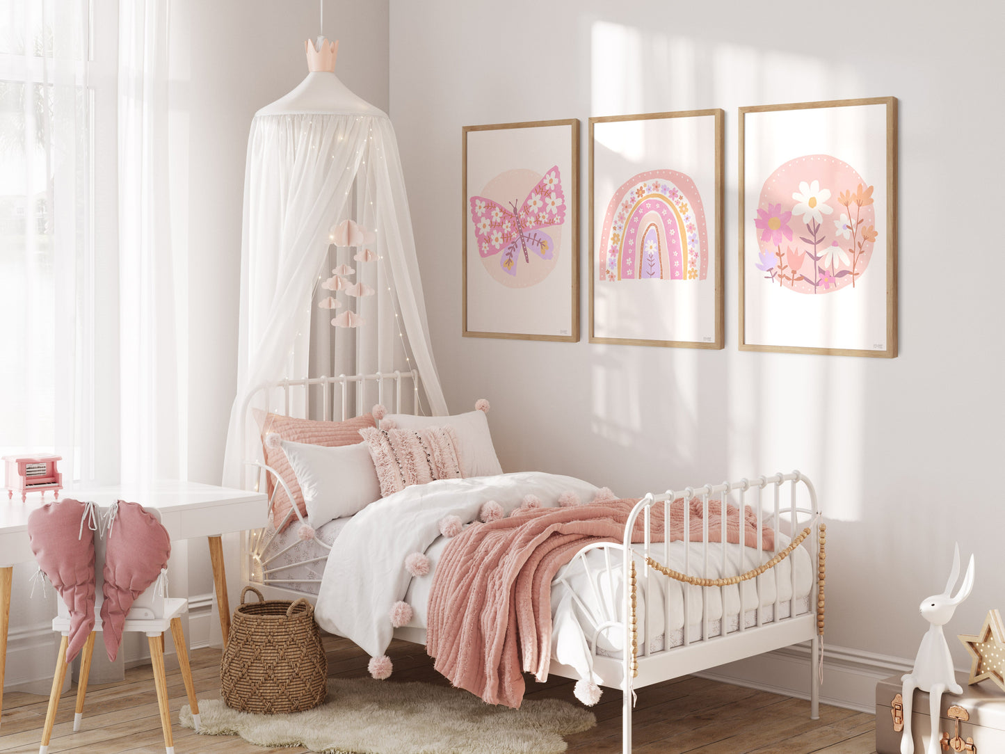 Pip+Phee Daisy Circle Art Print - Bright