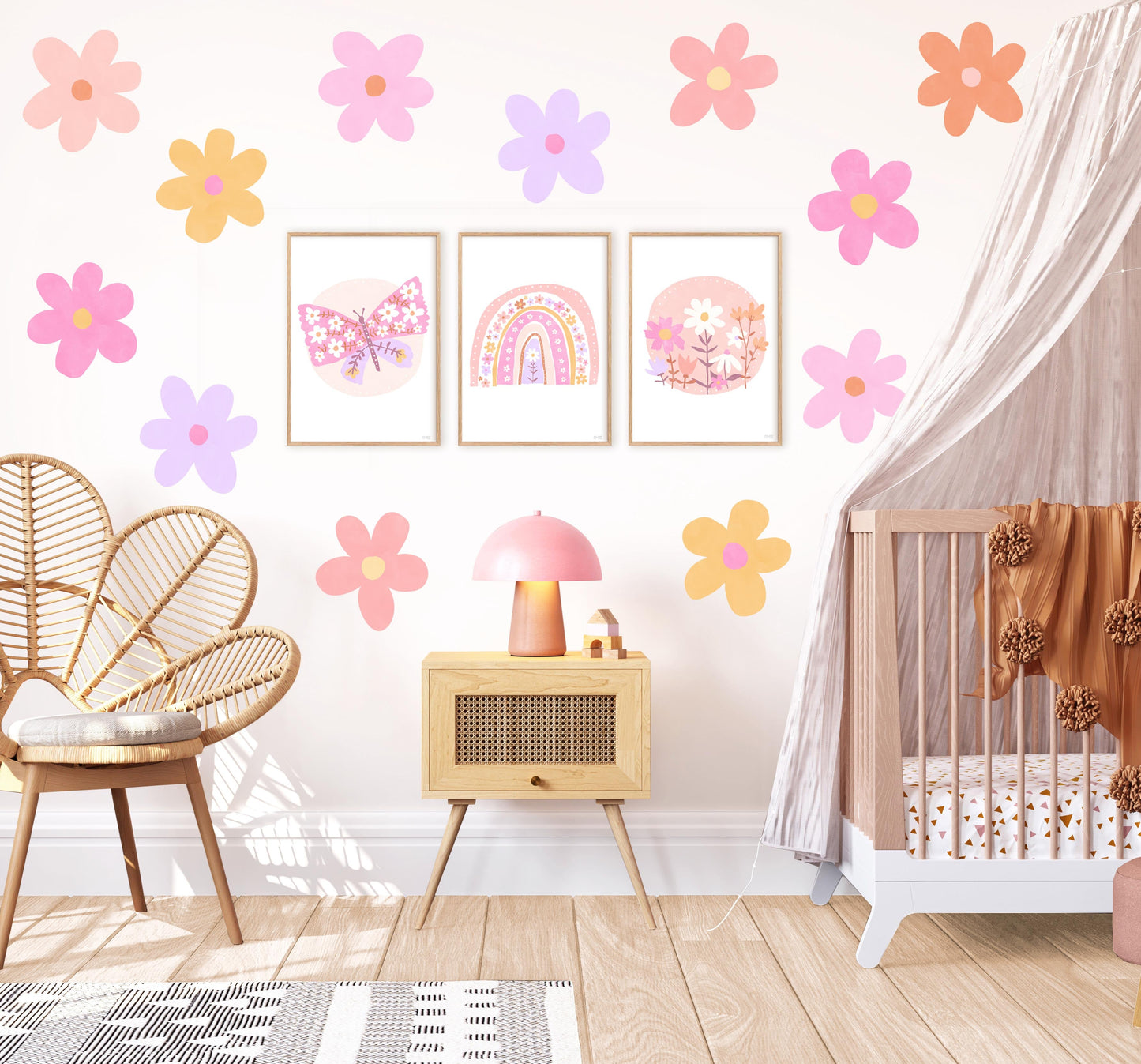 Pip+Phee Daisy Circle Art Print - Bright