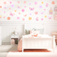 Pip+Phee Daisy & Butterfly Fabric Wall Decal Set - Bright Colours
