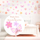 Pip+Phee Daisy & Butterfly Fabric Wall Decal Set - Bright Colours