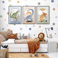 Pip+Phee Spot Fabric Wall Decals - Reusable - Dusty Blue - Sage - Rust Colours