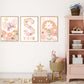 Pip+Phee Personalised Daisy Name Art Print - Dusty