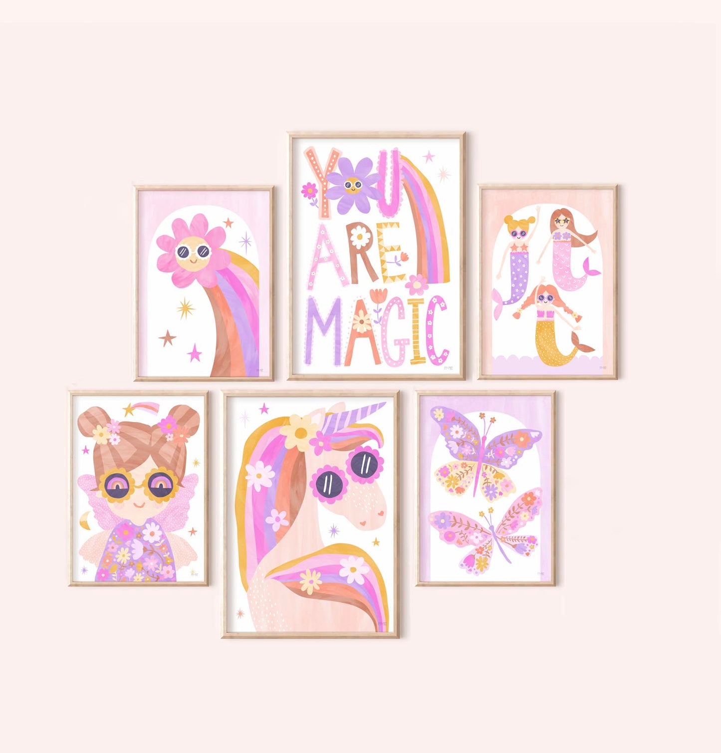 Pip+Phee Daisy Magic Butterflies Art Print