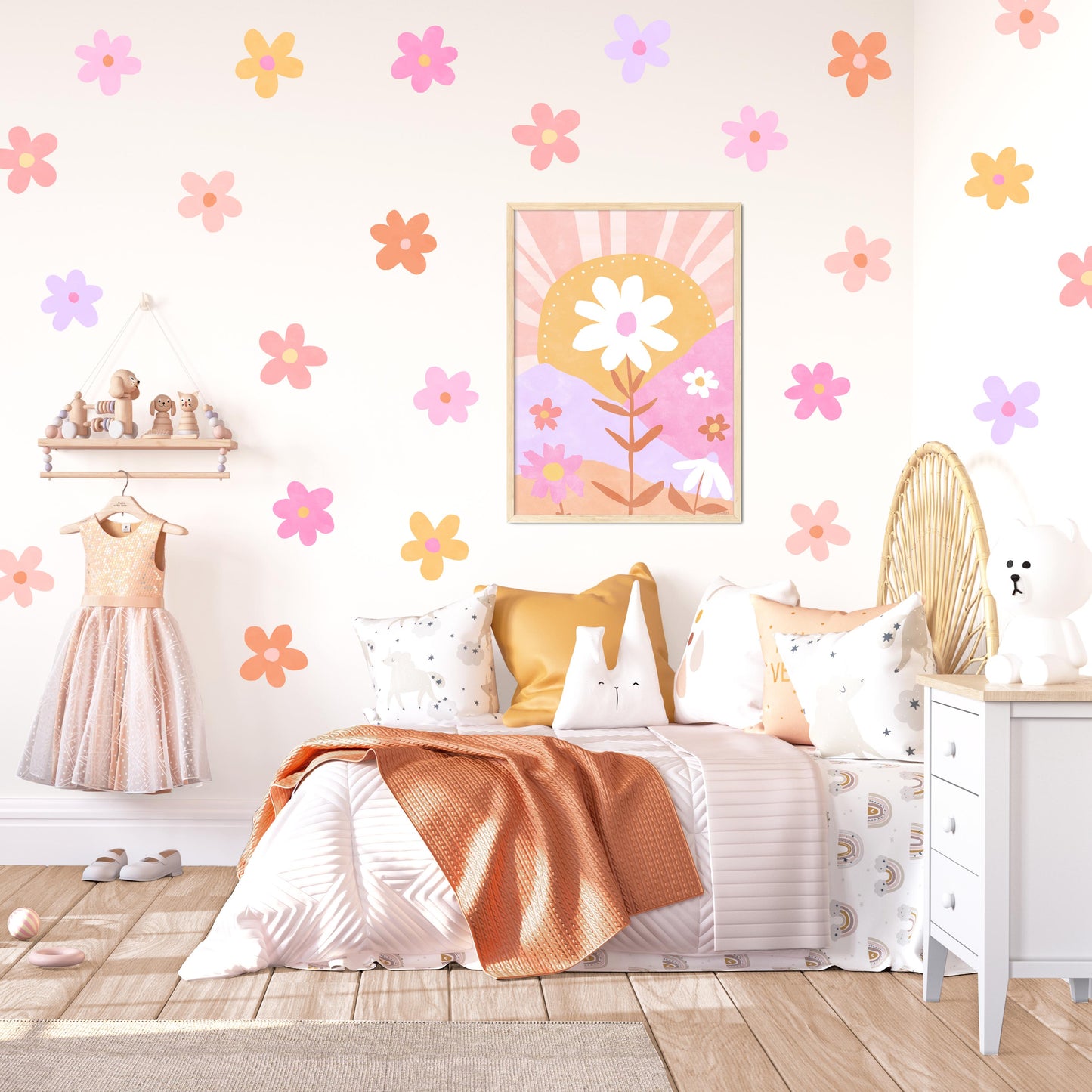 Pip+Phee Daisy Fields Art Print - Bright