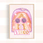 Pip+Phee Horoscope Zodiac Art Print - Virgo - Pastel
