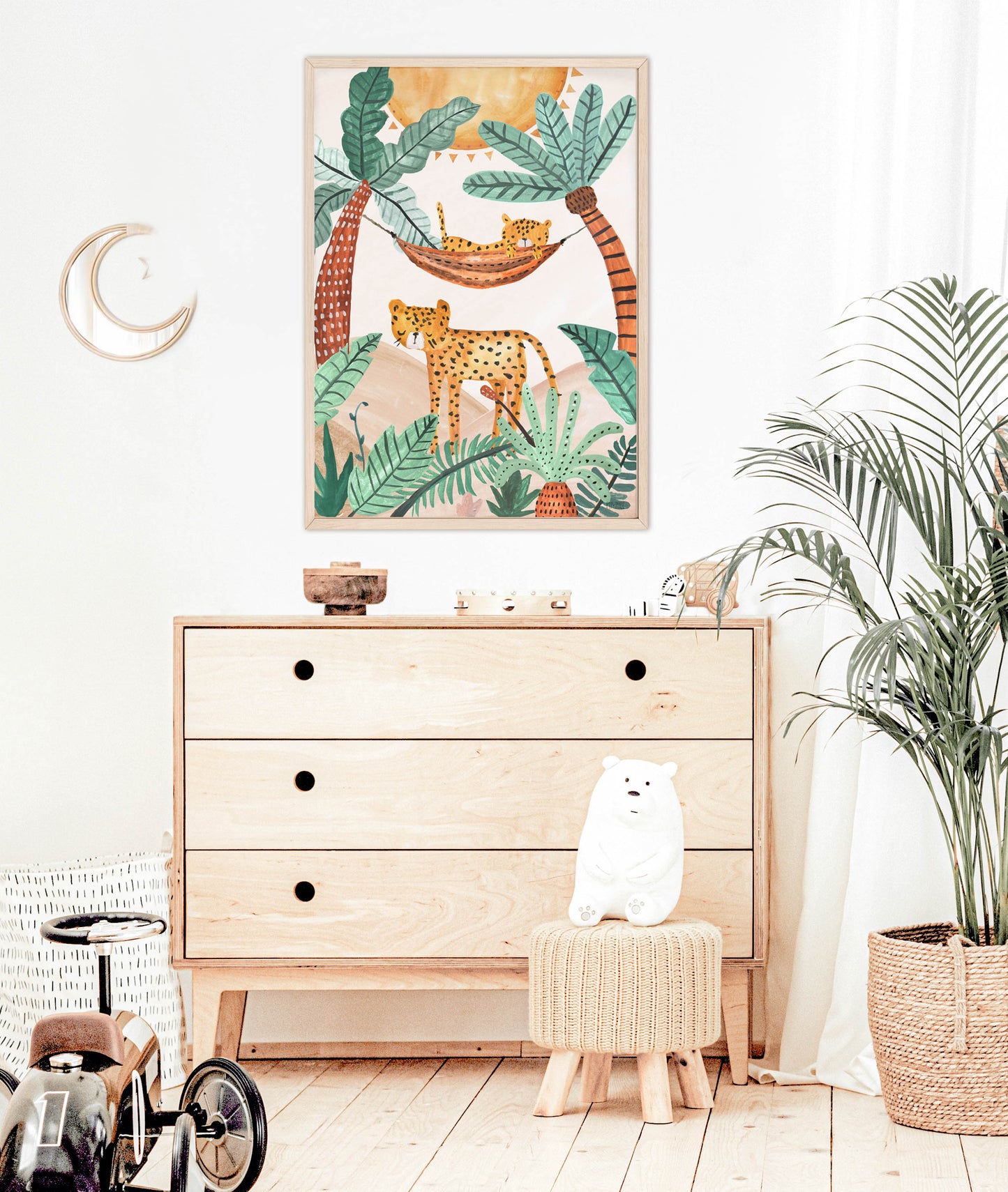 Pip+Phee Jungle Horizon Cheetah Art Print
