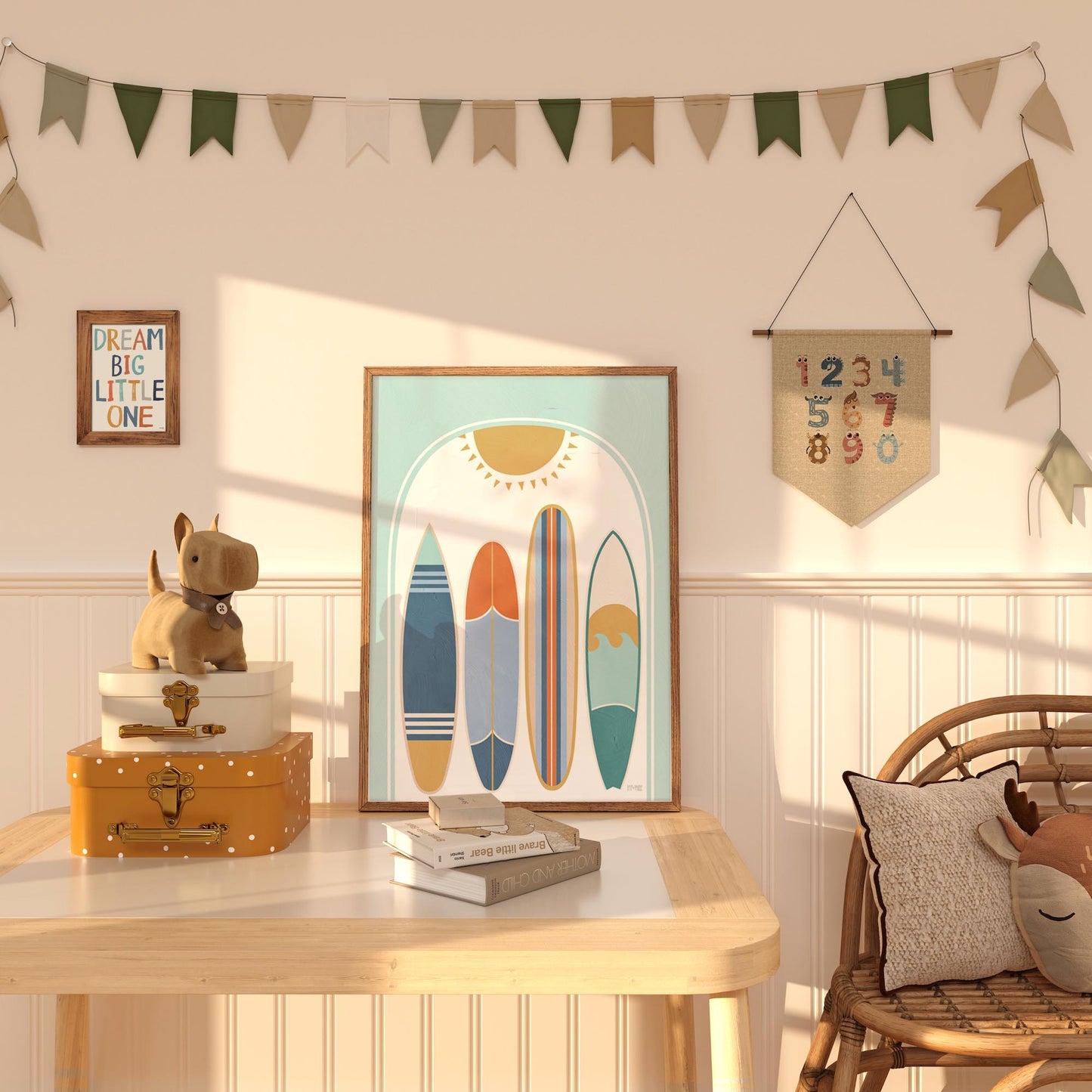 Pip+Phee Surfboard Arch Art Print