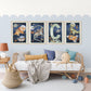 Pip+Phee Galactic Space Dinosaur Triceratops Print