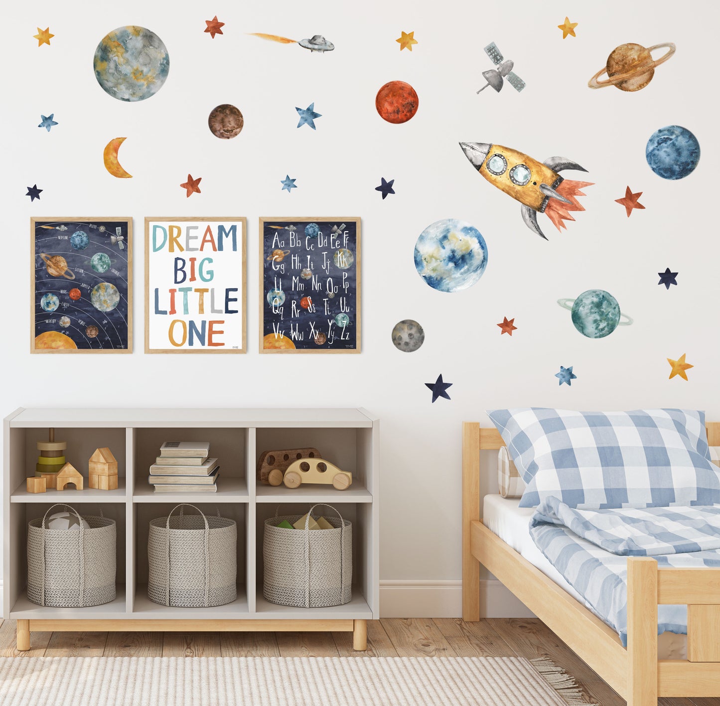 Pip+Phee Space Solar System Art Print