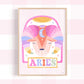 Pip+Phee Horoscope Zodiac Art Print - Aries - Bright