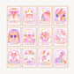 Pip+Phee Horoscope Zodiac Art Print - Sagittarius - Bright