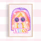Pip+Phee Horoscope Zodiac Art Print - Virgo - Bright