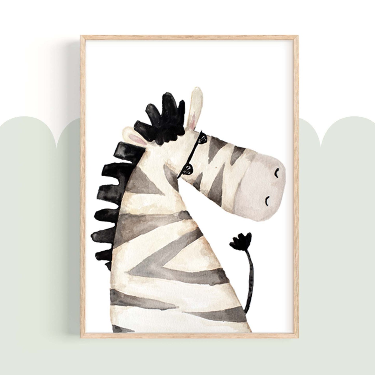 Pip+Phee Safari Bunch - Jungle Zebra Art Print