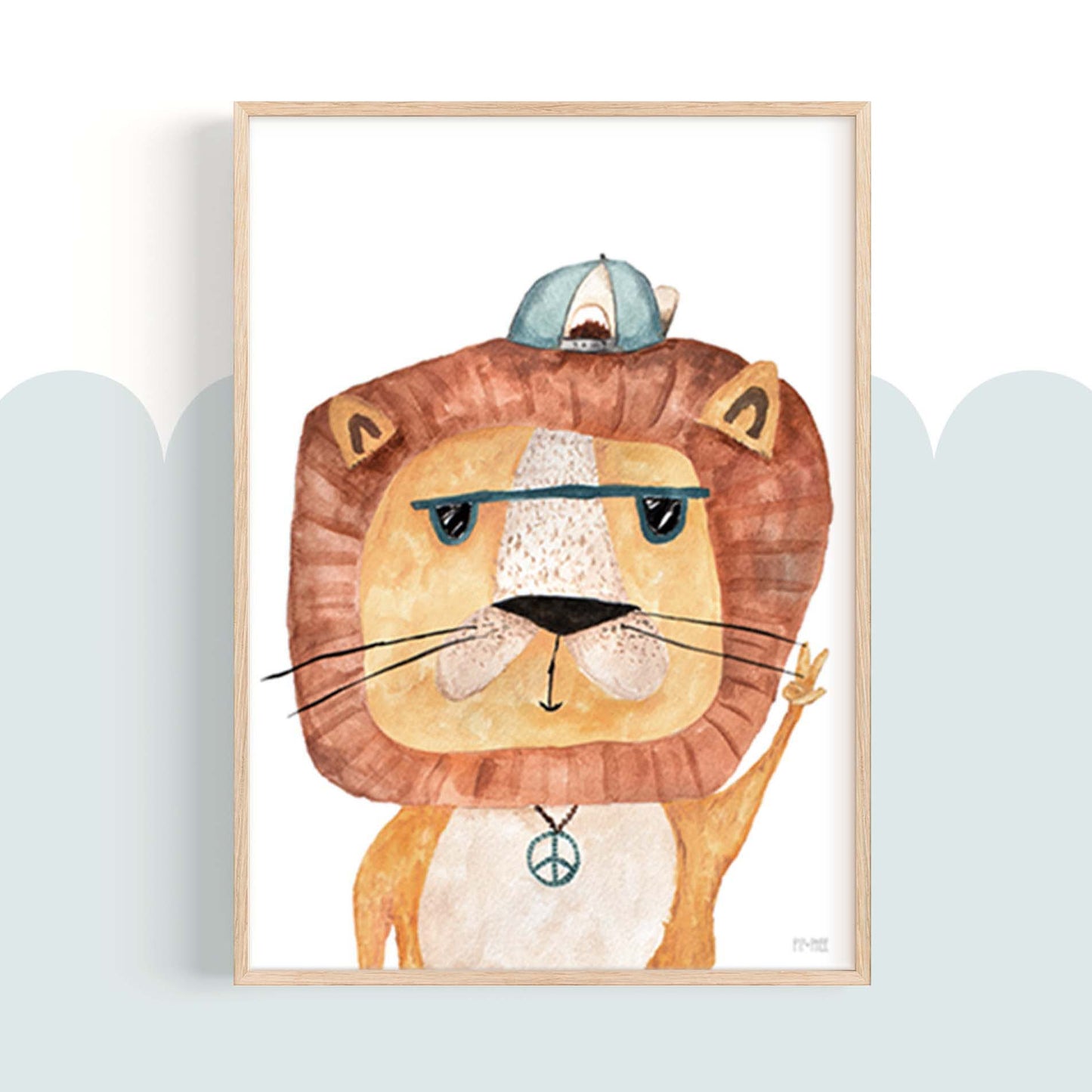 Pip+Phee Safari Bunch - Jungle Lion Art Print