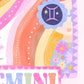 Pip+Phee Horoscope Zodiac Art Print - Gemini - Bright