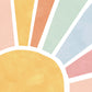 Pip+Phee Sunny Days Sunset Art Print - Dusty Rainbow