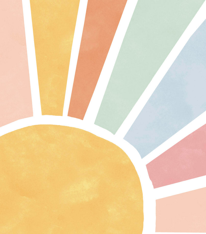 Pip+Phee Sunny Days Sunset Art Print - Dusty Rainbow