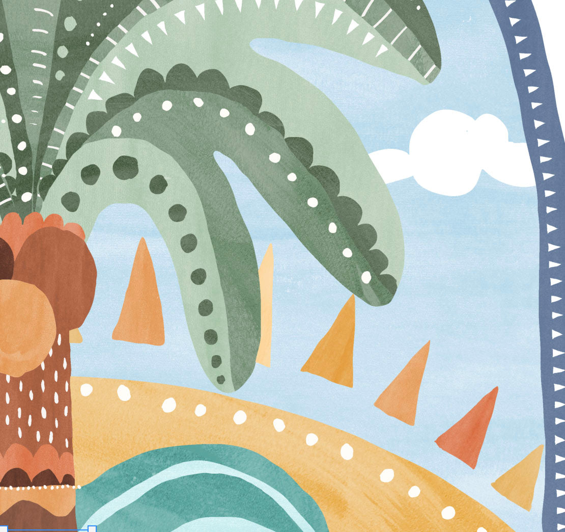 Pip+Phee Going Coconuts Palm Tree Art Print
