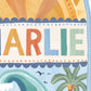 Pip+Phee Going Coconuts Personalised Name Art Print