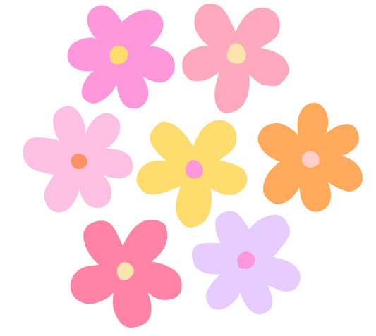 Custom Order - Extra Large & Medium Bright Daisy Decals