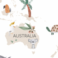 Pip+Phee Planet Earth Art Print - White