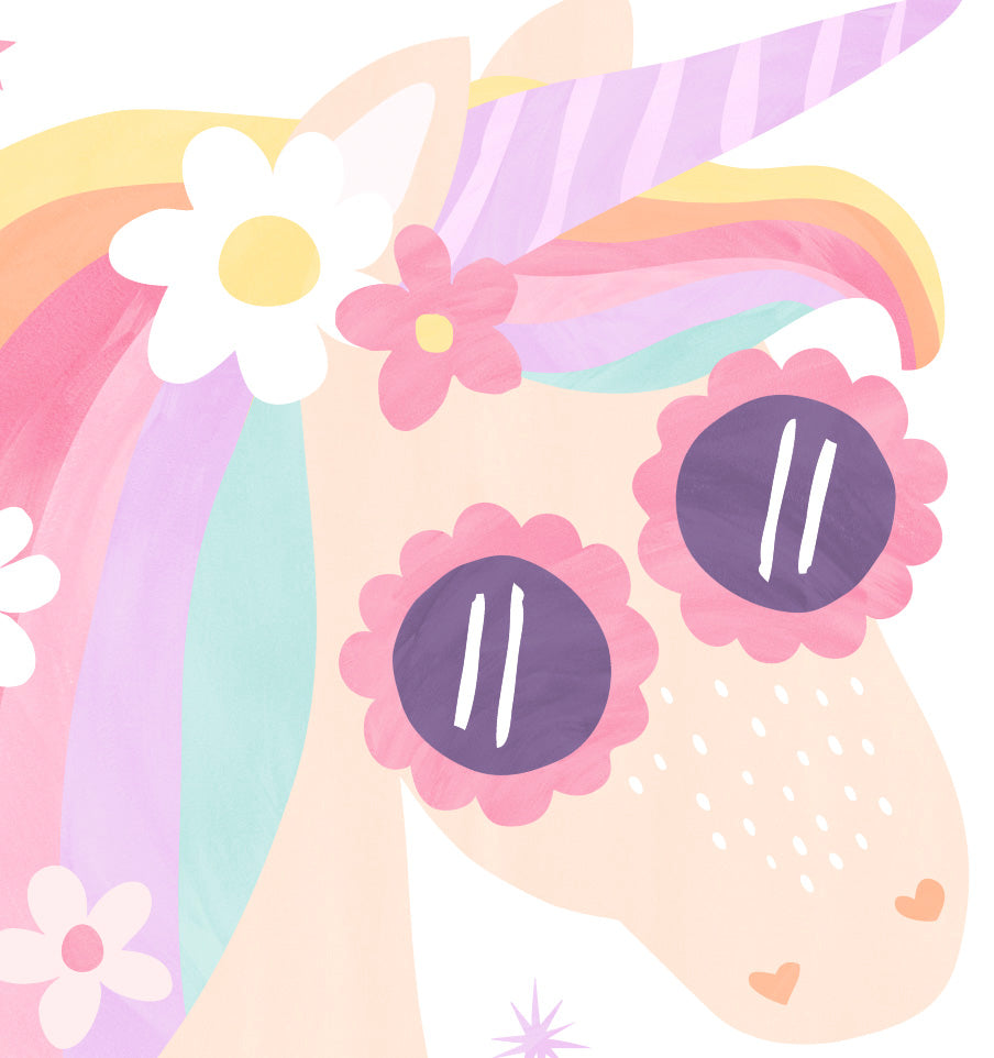 Pip+Phee Daisy Magic Unicorn Art Print - Pastel