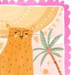 Pip+Phee Coastal Dreamer Leopard Beach Art Print - Bright