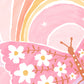 Pip+Phee Coastal Dreamer Butterfly Beach Art Print - Dusty Pastel