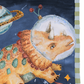Pip+Phee Galactic Space Dinosaur Triceratops Print