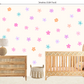 Pip+Phee Daisy Fabric Wall Decals - Medium Size - Pink, Lilac, Aqua & Peach Colours