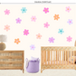 Pip+Phee Daisy Fabric Wall Decals - Large Size - Pink, Peach, Lilac & Aqua Colours
