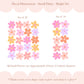 Pip+Phee Daisy Fabric Wall Decals - Small Size - Bright Colours