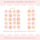 Pip+Phee Daisy Fabric Wall Decals - Small Size - Dusty Boho Colours