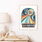 Pip+Phee Horoscope Zodiac Art Print - Aquarius - Blue/Rust