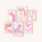 Pip+Phee Horoscope Zodiac Art Print - Aquarius - Bright