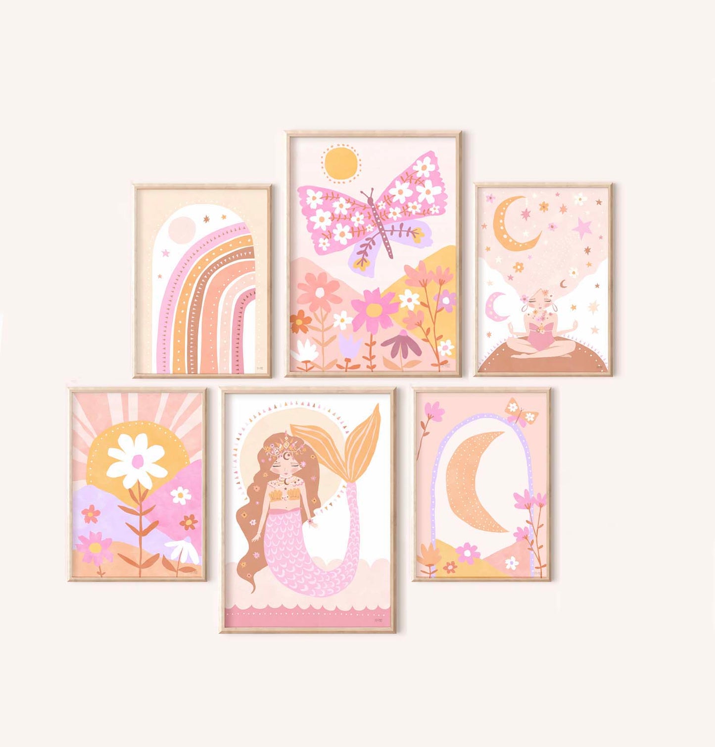 Pip+Phee Daisy Fields Art Print - Bright