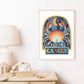 Pip+Phee Horoscope Zodiac Art Print - Cancer - Blue/Rust