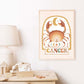 Pip+Phee Horoscope Zodiac Art Print - Cancer - Neutral