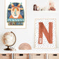 Pip+Phee Horoscope Zodiac Art Print - Capricorn - Blue/Rust