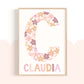 Pip+Phee Daisy Fields Art Print Collection - Dusty Peach Colourway - Set of 3